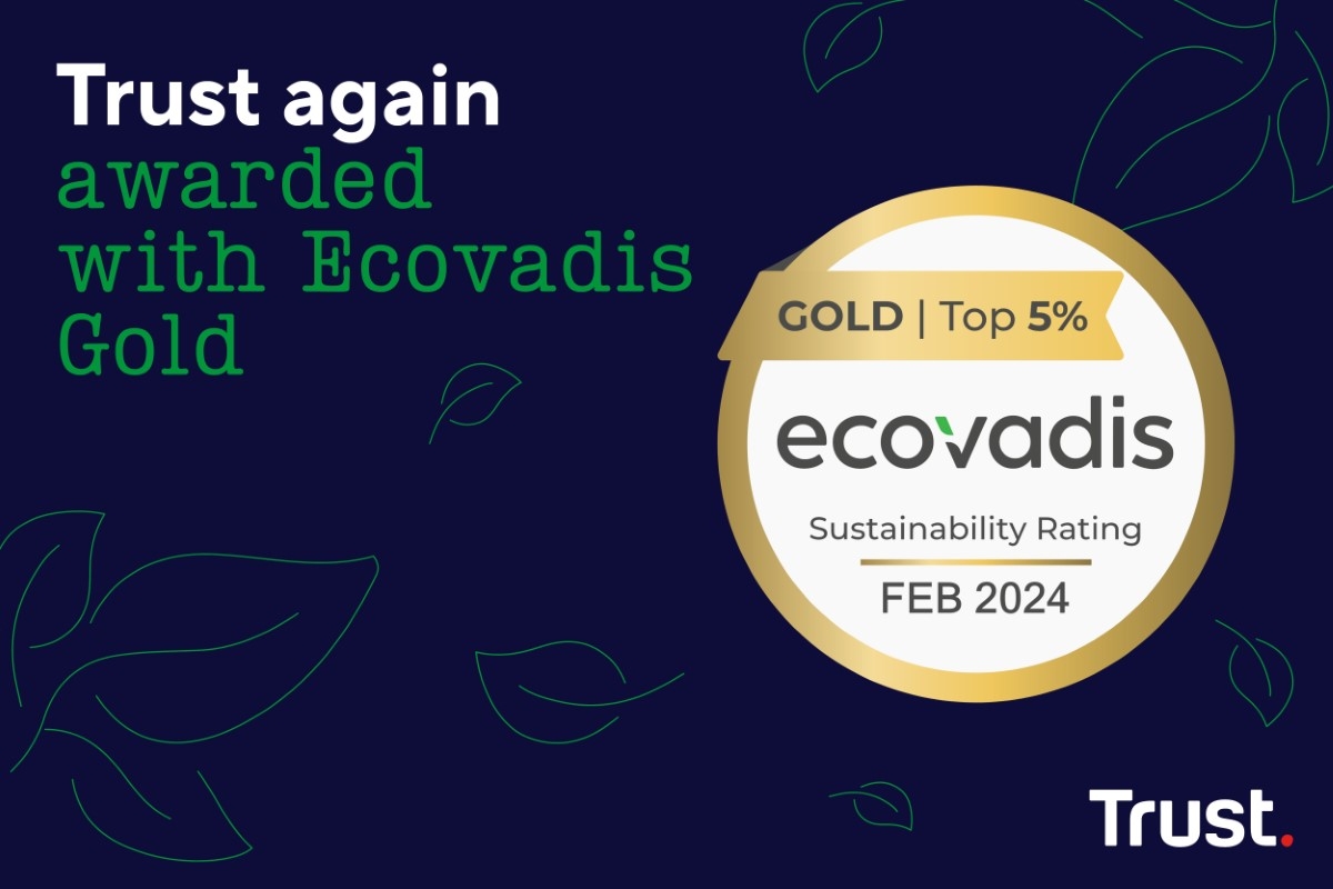 Trust awarded Ecovadis Gold once again in February 2024 image